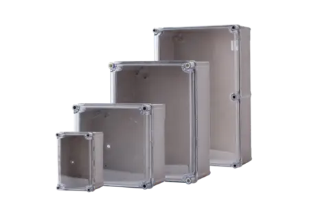 ALLBRO OK3-GC GREY Base Box + Clear Lid ABOVE BOXES INCLUDE DMC MOUNTING PLATE,BRACKETS & HINGES