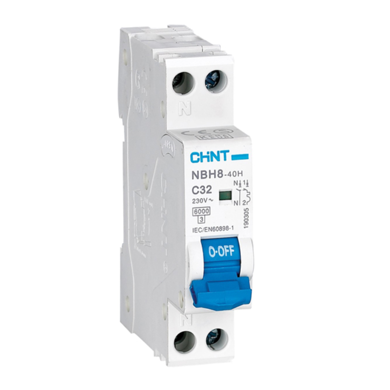 Chint 4.5kA 1P+N 10A Compact Circuit Breaker C-Curve NBH8-40-1P+N-C10