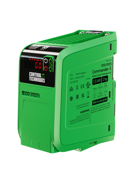 NIDEC Commander S100 2.2KW 1/3-Phase 200/240 VAC - Heavy Duty