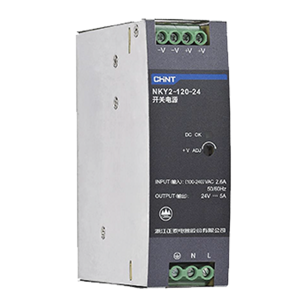Chint DIN Rail Power Supply 480W, Input AC 90V ~ 264V,output DC12V NKY2-480W-DC12V
