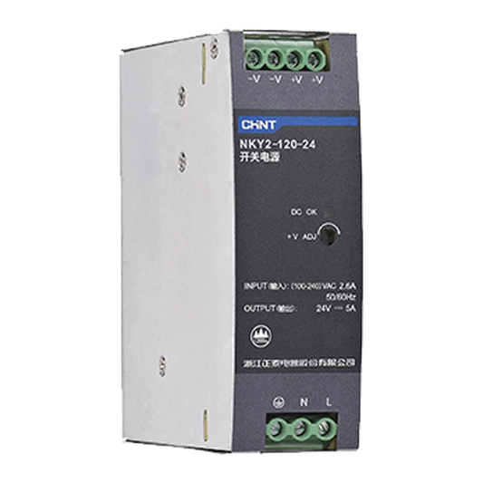 Chint DIN Rail Power Supply 480W, Input AC 90V ~ 264V,output DC24V NKY2-480W-DC24V