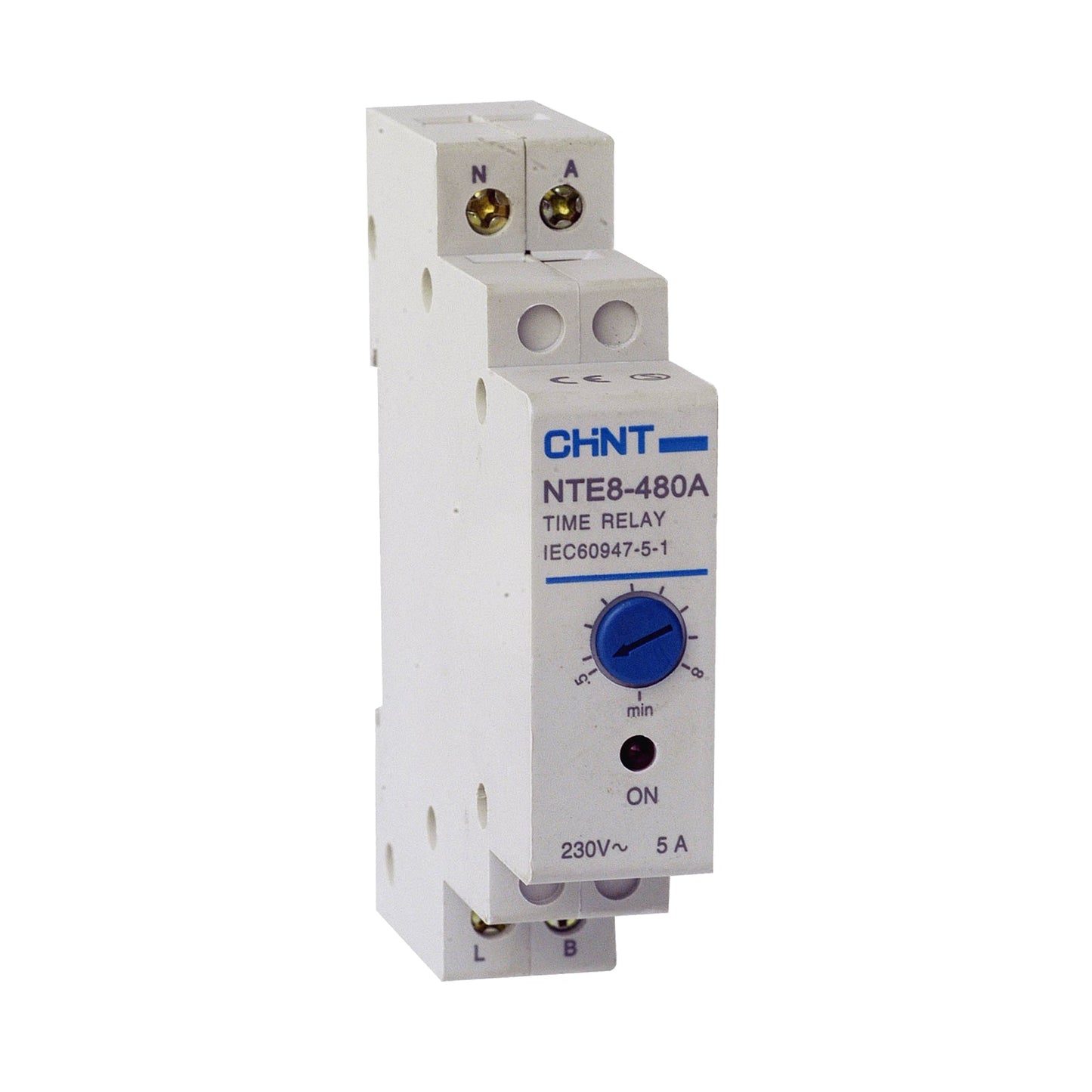 Chint Time Delay Off Timer 48-480 Sec AC230V NTE8-480A-DELOFF