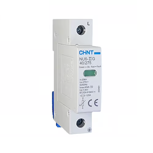 Chint Surge Arrestor 40kA 385V 1P NU6-IIG-1P-40KA-385V