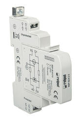 RELPOL S.A Surge protection of data - signal circuits. Nominal operating voltage Un; 12 V DC. Mounting on 35 mm rail