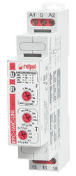 RELPOL S.A Multifunction time relays - 10 time functions E, Wu, Bp,  Bi, Bi(S), R, Ws, Wa, Esa(R), E(R), Wu(R).  8 time ranges. Cadmium - free contacts 1 CO. Rated input voltage UNI 12...240VAC/DC 50/60 Hz