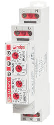 RELPOL S.A Single-functions monitoring relay, motor temperature monitoring, fault latch mode with self-reset; 1 CO; 230 V AC; Rated load: AC1 12A / 250 V AC, DC1: 12 A / 24 V DC; Rated input voltage 50/60 Hz: 230 V