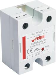 RELPOL S.A Single-phase sold state relays, industrial RSR52-48D60, zero-crossing or random-on switching, load voltage 480 V AC, control input 4…32V DC. Obciążenie znamionowe AC1 - 60/480V AC