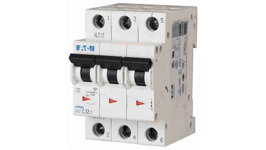 EATON CIRCUIT BREAKER 10kA CURVE D 3P - 63A