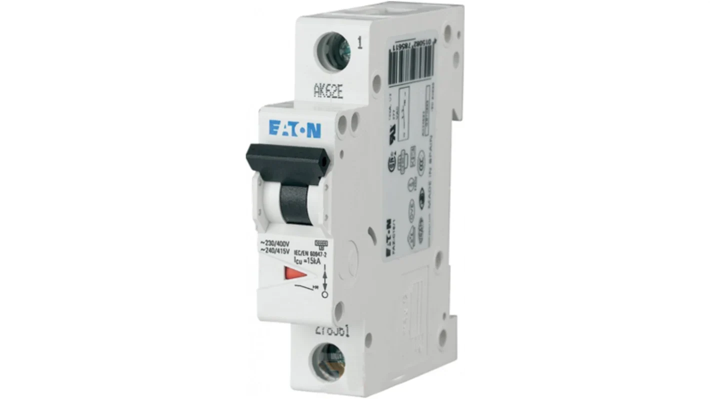 EATON CIRCUIT BREAKER 10kA CURVE D 1P - 40A