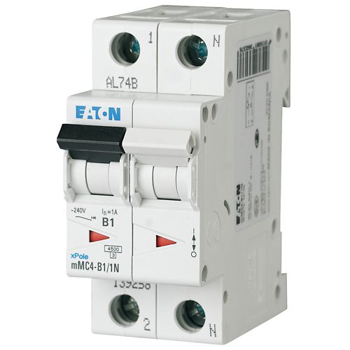 EATON CIRCUIT BREAKER 6kA CURVE C 1P+N - 16A