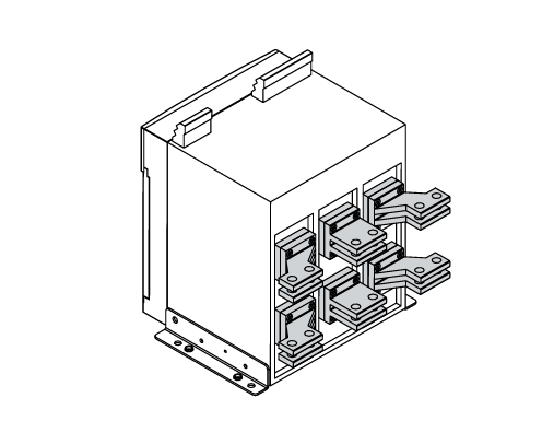 ABB KIT HR/VR E1.2-XT7-XT7M F 4PCS 1SDA073990R1