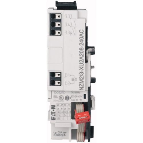 EATON  SHUNT RELEASE FOR NZM2/3, CONFIGURABLE RELAYS, 2NO, 208-240AC, PUSH-IN TERMINALS, ONLY FOR PXR25
