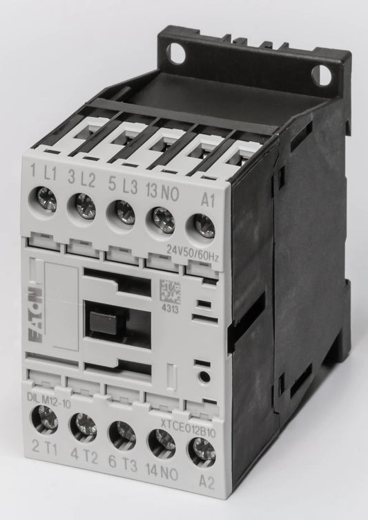 EATON DILM  CONTACTOR, 3P+1N/O, 5.5KW/400V/AC3, 24VDC COIL