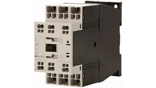 EATON  CONTACTOR, 3 POLE, 380 V 400 V 18.5 KW, 1 N/O, 1 NC, 230 V 50 HZ, 240 V 60 HZ, AC OPERATION, PUSH IN TERMINALS
