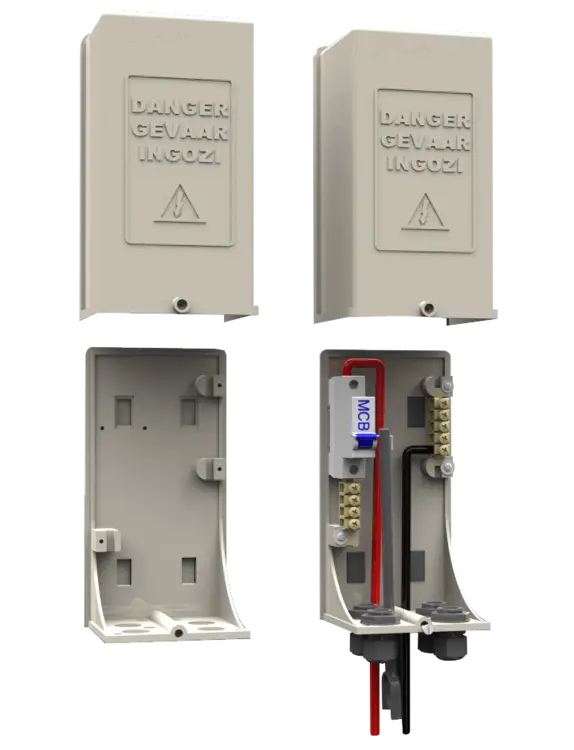 ALLBRO CB21   (2-4 WAY POLE TOP BOX)   1 X   50A MCB