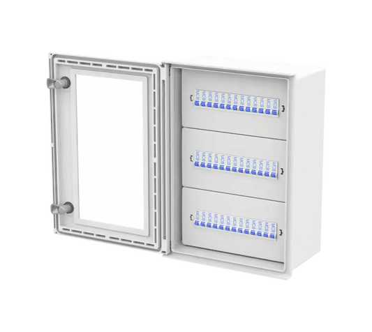 ALLBROX 5 DISTRIBUTION BOARD KIT ONLY 3 X ROWS, 13 X MCB'S PER ROW, 4 X NEUTRAL BARS, 4 X EARTH BARS