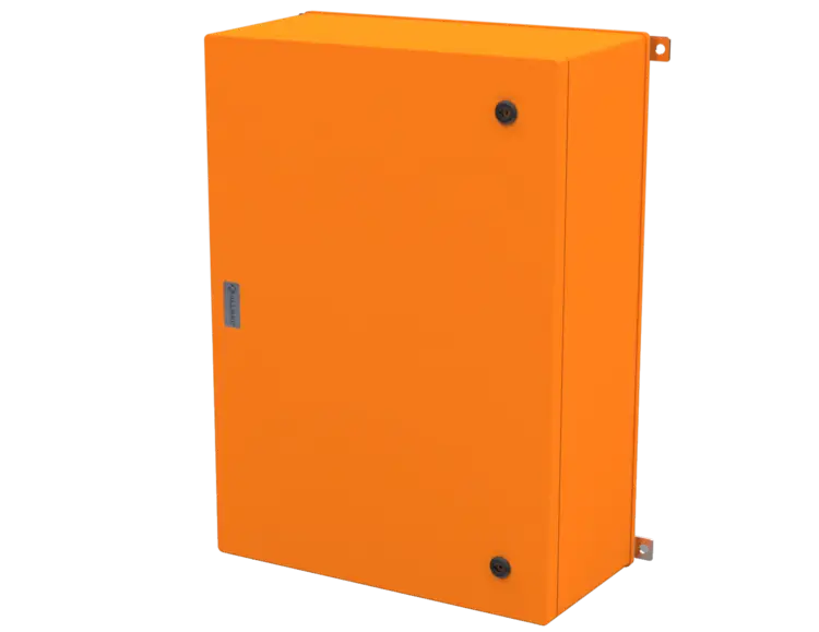ALLBROX 7.1 LSCAPE ORANGE (709X828X287) INC SMC DP ABOVE BOXES INCLUDE: SMC DEVICE PLATE, S/S HINGES, WALL BRACKETS, LOCKING MECHANISM & PANEL  KEY