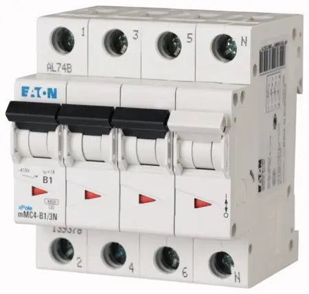 EATON CIRCUIT BREAKER 15kA CURVE C 3P+N - 16A