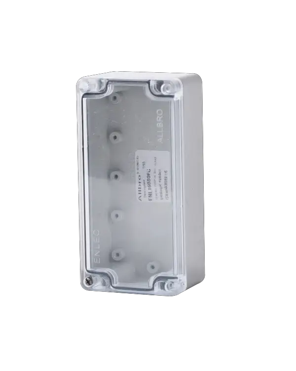 ALLBRO ENL160809C Grey Base + Clear Lid BOXES EXCLUDE DEVICE PLATE - SOLD SEPARATELY