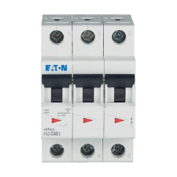EATON CIRCUIT BREAKER 25kA CURVE D 3P - 50A