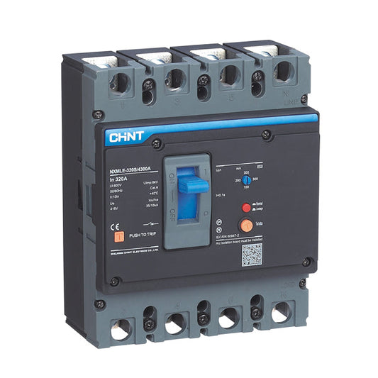 Chint 50KA 3P+N 250A Earth Leakage  OL Protection NXMLE-250H/4 250A