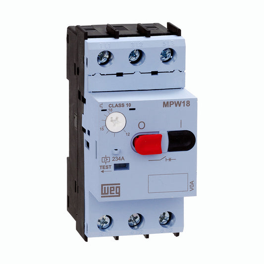 WEG MOTOR PROTECTION BREAKER MPW18i-3-C016 MAGNETIC MPW18i-3-C016 0,16A 12429375