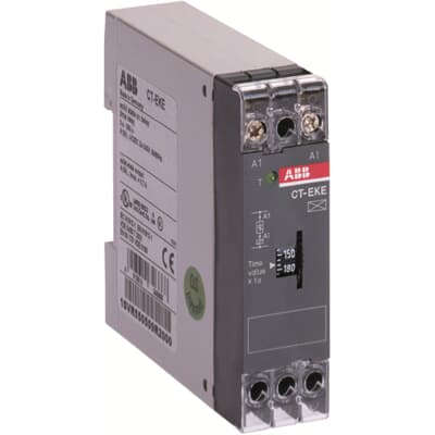 ABB CT-EKE Time relay, ON-delay solid-state, 1n/o, 3-300s, 24-240VAC/DC 1SVR550509R2000