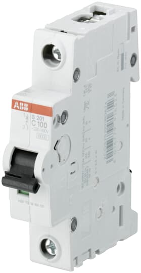 ABB S201-C100 Miniature Circuit Breaker - 1P - C - 100 A 2CDS251001R0824