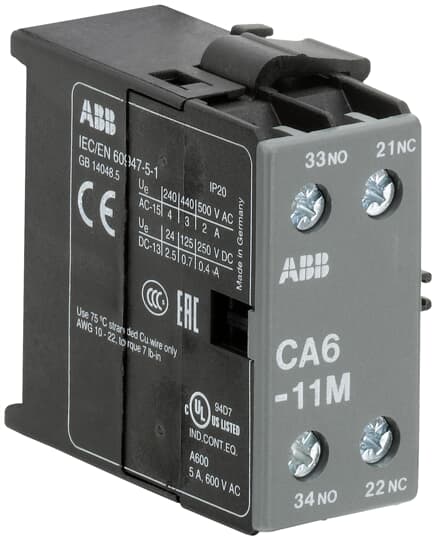 ABB CA6-11M Auxiliary Contact GJL1201317R0003