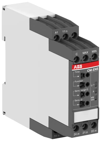 ABB CM-ENS.31S Liquid level monitoring relay 2c/o, sensitivity 0.1-1000kOhm 1SVR730850R0300