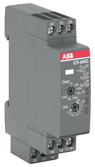 ABB CT-AHC.22 Time relay, OFF-delay 2c/o, 24-48VDC/24-240VAC 1SVR508110R0100