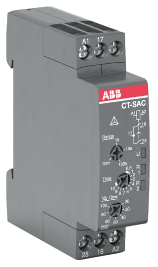 ABB CT-SAC.22 Time relay, Star-delta 2n/o, 24-48VDC/24-240VAC 1SVR508210R0100