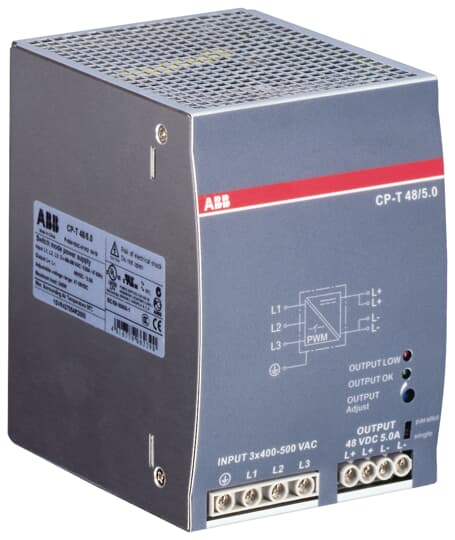 ABB CP-T 48/5.0 Power supply In: 3x400-500VAC Out: 48VDC/5.0A 1SVR427054R2000