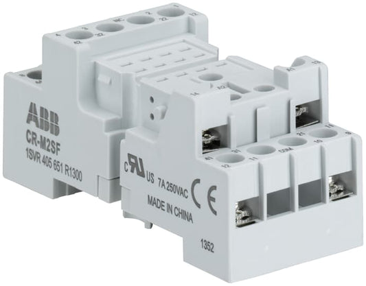 ABB CR-M4SF Standard socket, fork type for 2c/o or 4c/o CR-M relay 1SVR405651R3300
