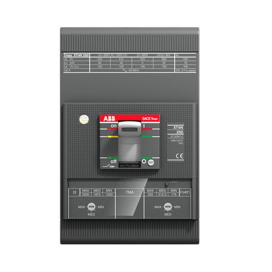 ABB XT4V 160 MA 12,5 Im=62,5...125 3p F F - 1SDA101955R1