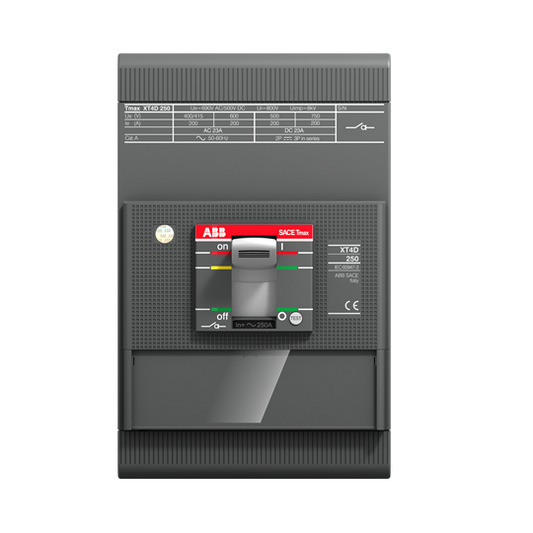 ABB Moulded Case Circuit Breaker XT4D 250 3p F F 1SDA068212R1