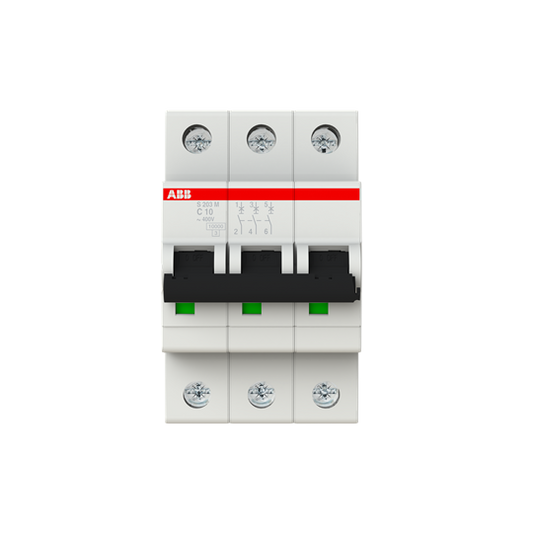 ABB S203M-C16 Miniature Circuit Breaker - 3P - C - 16 A 2CDS273001R0164