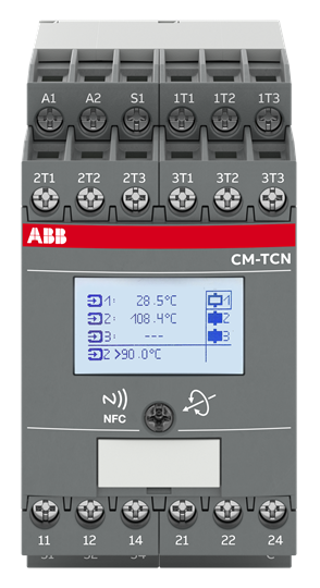 ABB CM-TCN.011S Temp. monitoring relays LCD+NFC, -200..+850?Ã‚Âª??Ã†â€™???ÃƒÂ¿?Ã‚Â¯C, 24-240VAC/DC 1SVR750740R0110