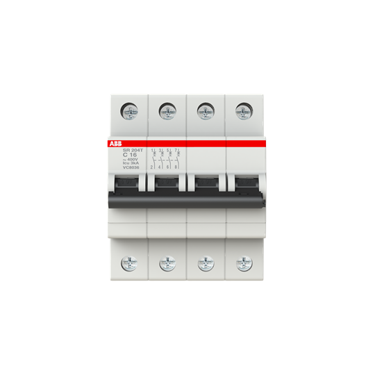 ABB SR204T-C16 Miniature Circuit Breaker - 4P - C - 16 A 2CDS234070R0164