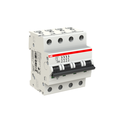 ABB S204P-C16 Miniature Circuit Breaker - 4P - C - 16 A 2CDS284001R0164