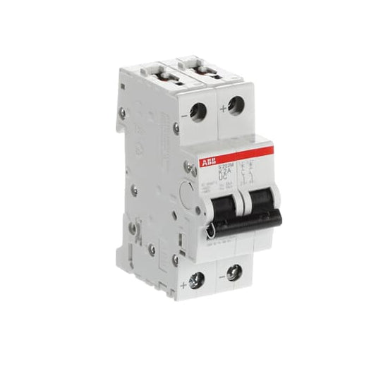 ABB S202M-K2UC Miniature Circuit Breaker - 2P - K - 2 A 2CDS272061R0277