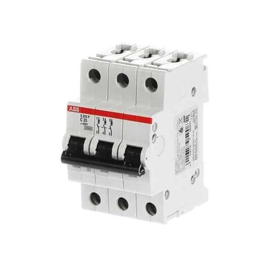 ABB S203P-C25 Miniature Circuit Breaker - 3P - C - 25 A 2CDS283001R0254