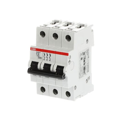 ABB S203P-C25 Miniature Circuit Breaker - 3P - C - 25 A 2CDS283001R0254