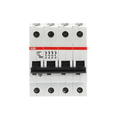 ABB S204P-C2 Miniature Circuit Breaker - 4P - C - 2 A 2CDS284001R0024
