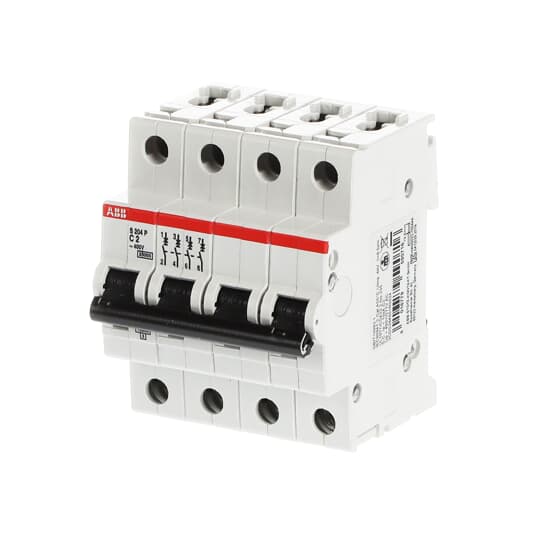 ABB S204P-C2 Miniature Circuit Breaker - 4P - C - 2 A 2CDS284001R0024