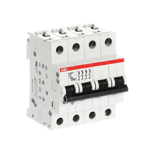 ABB S204P-C2 Miniature Circuit Breaker - 4P - C - 2 A 2CDS284001R0024