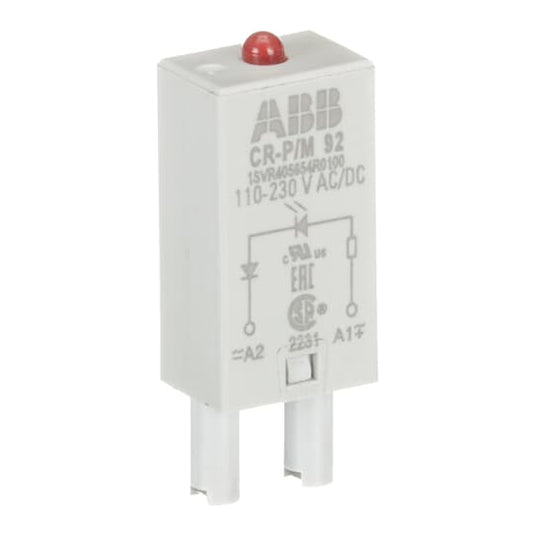 ABB CR-P/M 92 Pluggable module LED red, 110-230VAC/110VDC 1SVR405654R0100
