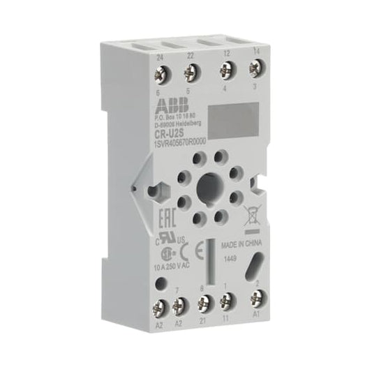 ABB CR-U2S Socket for 2c/o CR-U relay 1SVR405670R0000