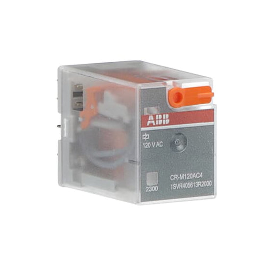 ABB CR-M120AC4 Pluggable interface relay 4c/o, A1-A2=120VAC, 250V/6A 1SVR405613R2000