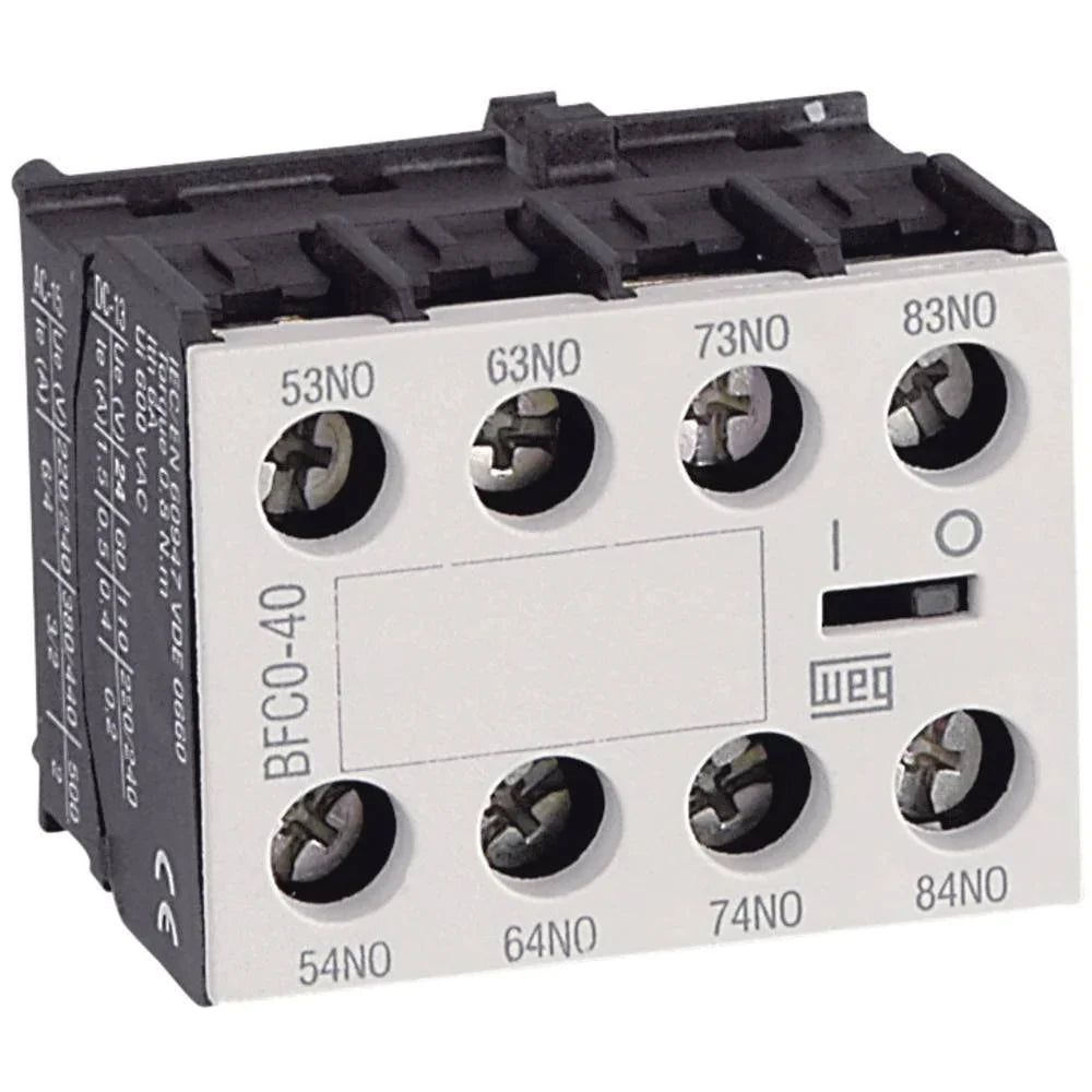 WEG CONTACTOR ACCESSORY BFB-40 EN FRONT MOUNT CWB9-125 + CAWB 4N/O EN50012 12979243